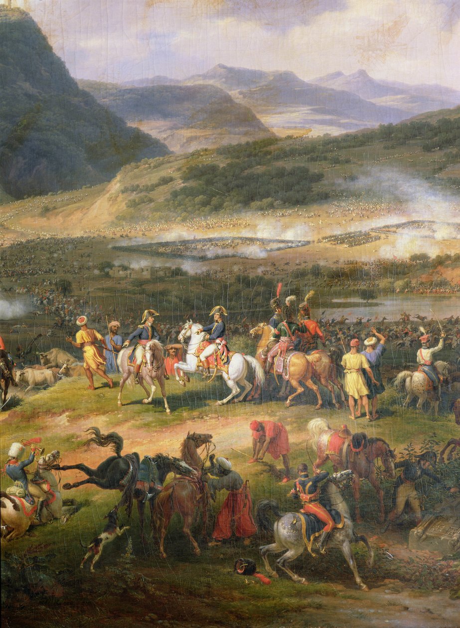 Slaget vid berget Thabor, 16 april 1799, detalj om Napoleon och hans stab, 1808 (detalj av 174808) av Louis Lejeune