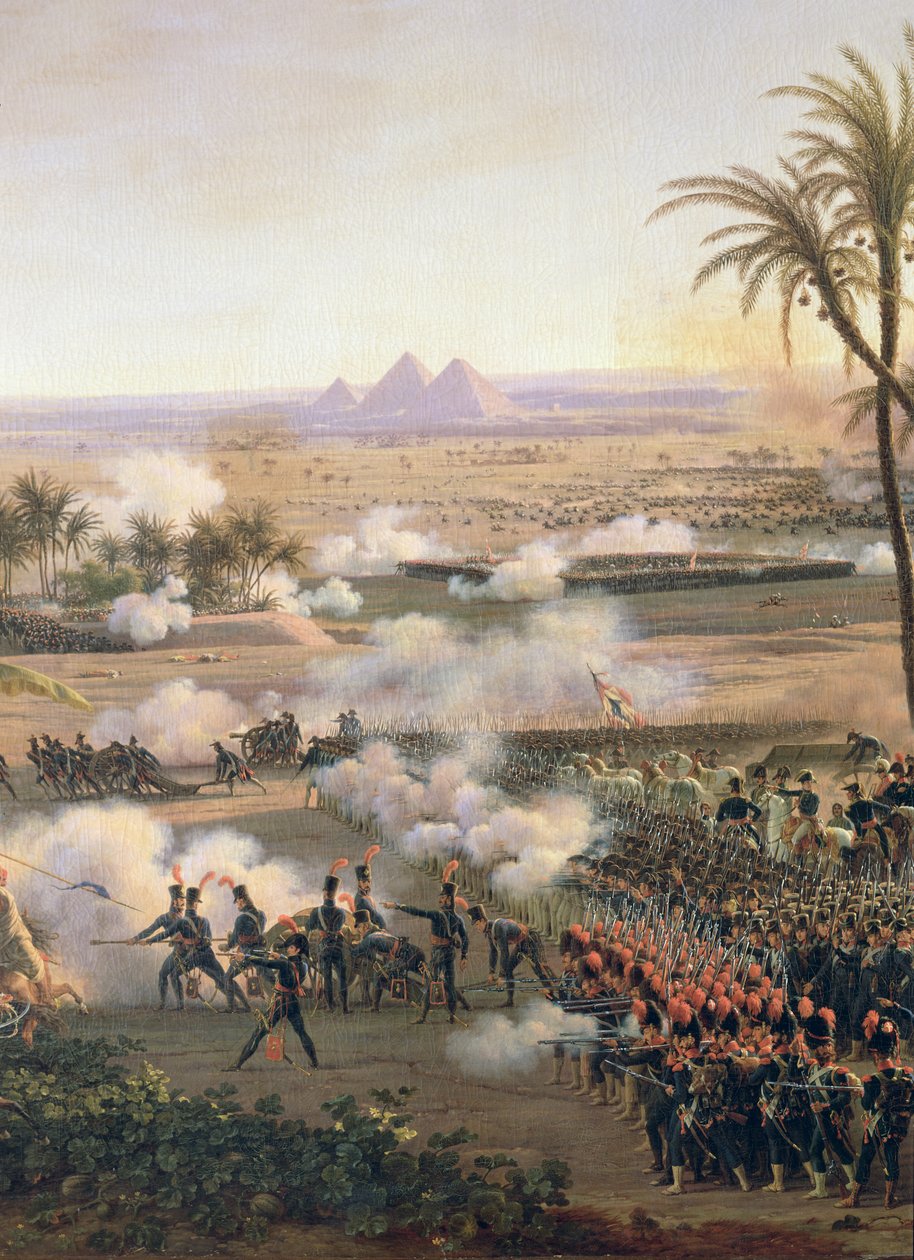 Slaget vid pyramiderna, 21 juli 1798, 1806 (detaljer) av Louis Lejeune