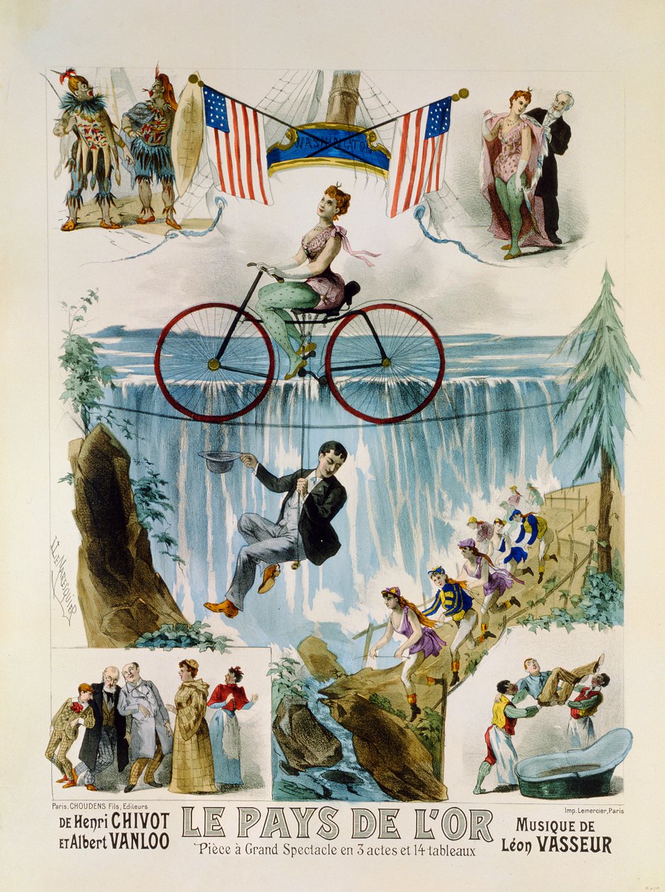 Affischreklam Le Pays fOr (Guldlandet), c.1880 av Louis Lemaresquier