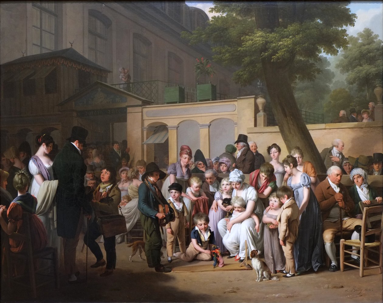 Ingång till Jardin Turc av Louis Leopold Boilly
