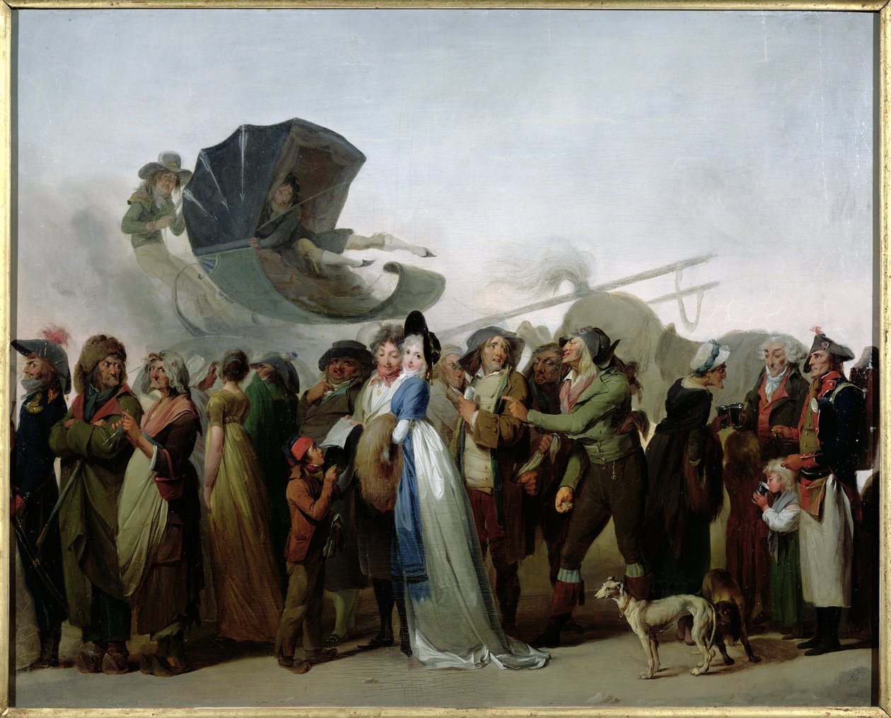 Den otroliga marschen" 1795 av Louis Leopold Boilly