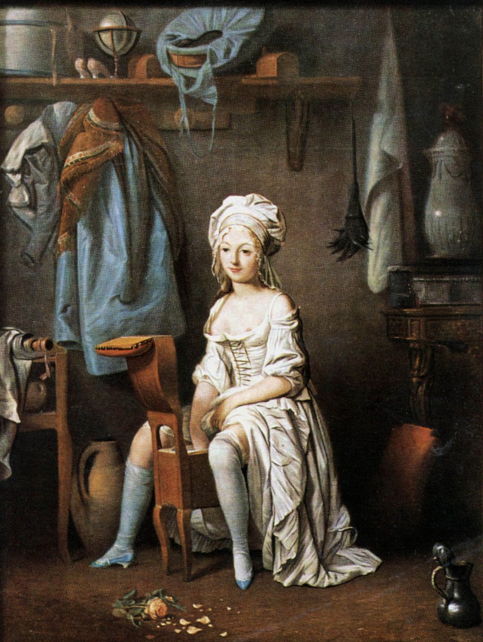 The Morning Wash: Woman on a Bidet, c.1790 av Louis Leopold Boilly