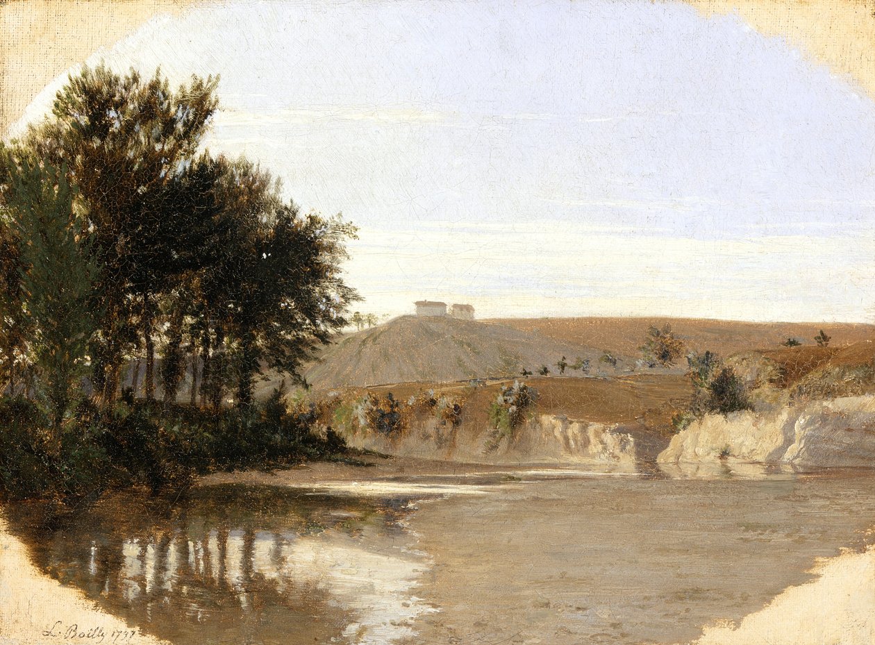 Utsikt över en sjö, 1797 av Louis Leopold Boilly