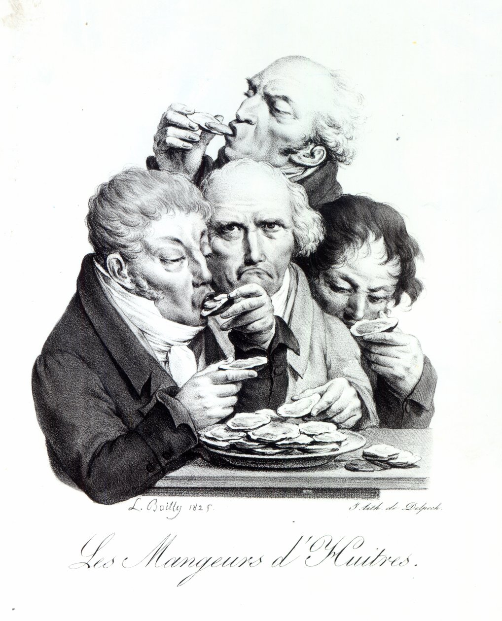 Ostronätarna, 1825 av Louis Leopold Boilly