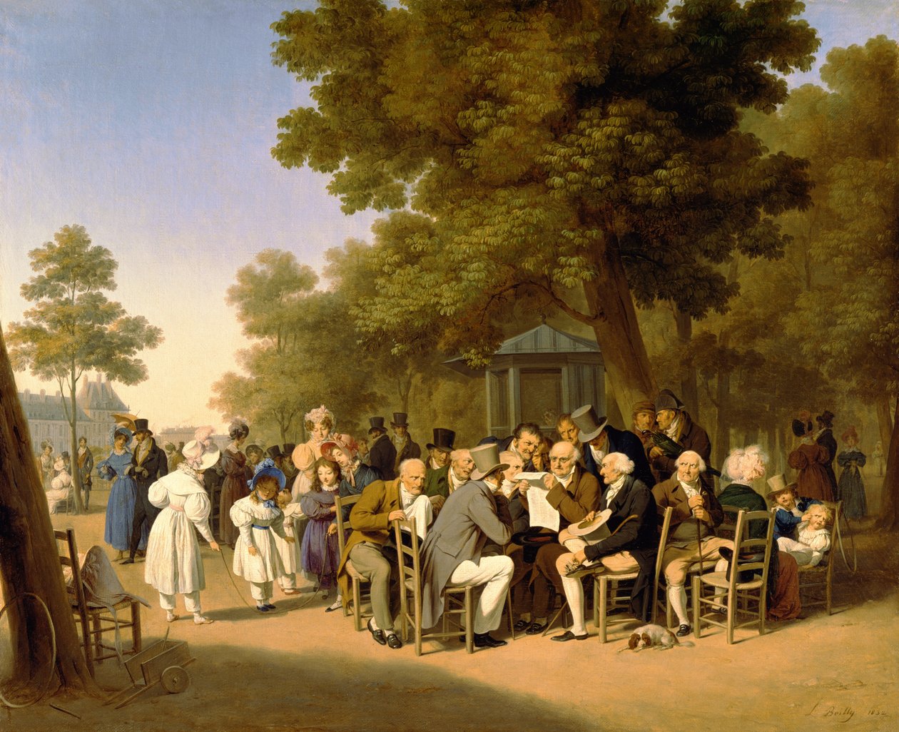 Politiker i Tuilerierna, 1832 av Louis Leopold Boilly