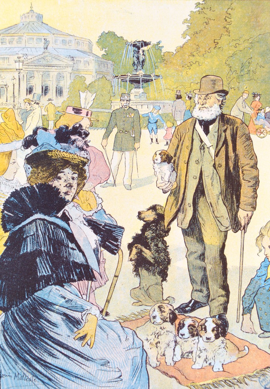 Utanför restaurangen Ledoyen på Champs-Elysées, Paris, 1897 av Louis Malteste