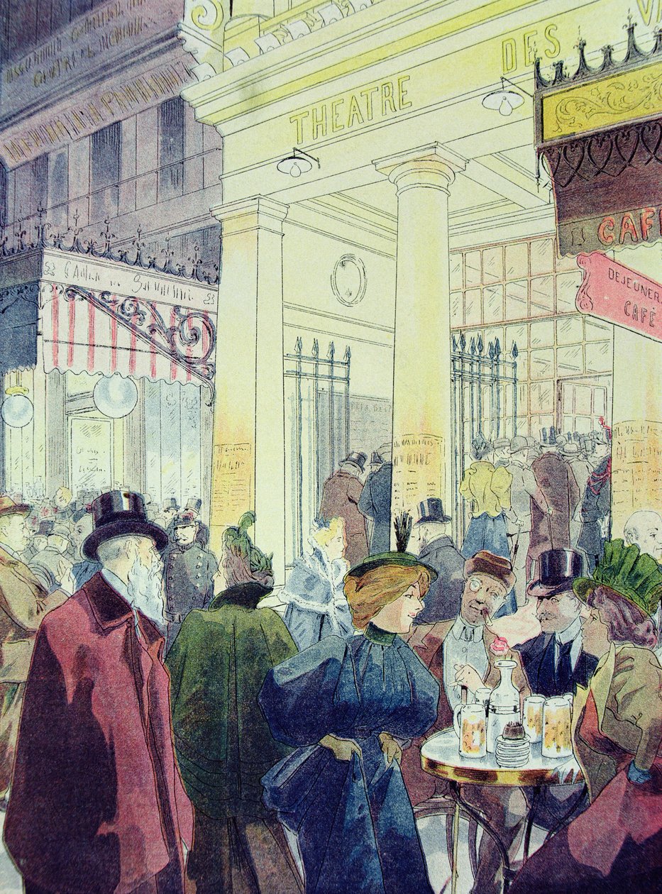 Theatre des Varietes, Boulevard Montmartre, 1897 av Louis Malteste