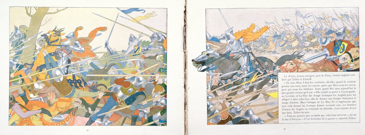 Slaget vid Patay, illustration från "Jeanne d