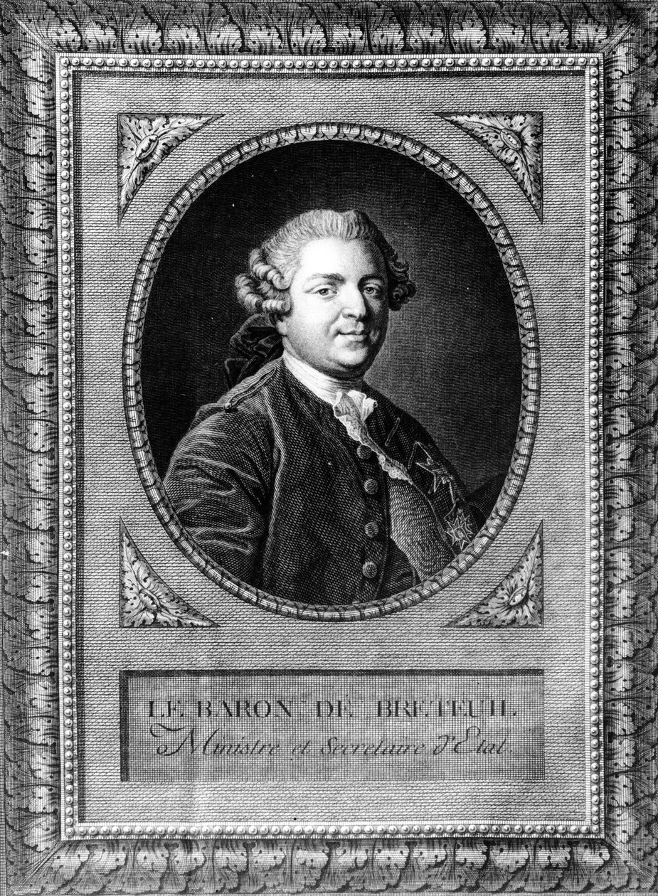 Porträtt av Louis Auguste le Tonnelier (1730-1807), baron av Breteuil av Louis Michel van Loo