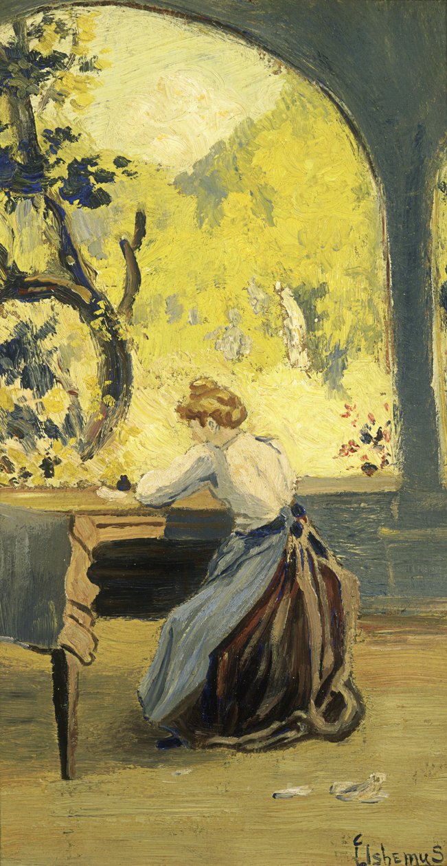 Verandah in Spring av Louis Michel Eilshemius