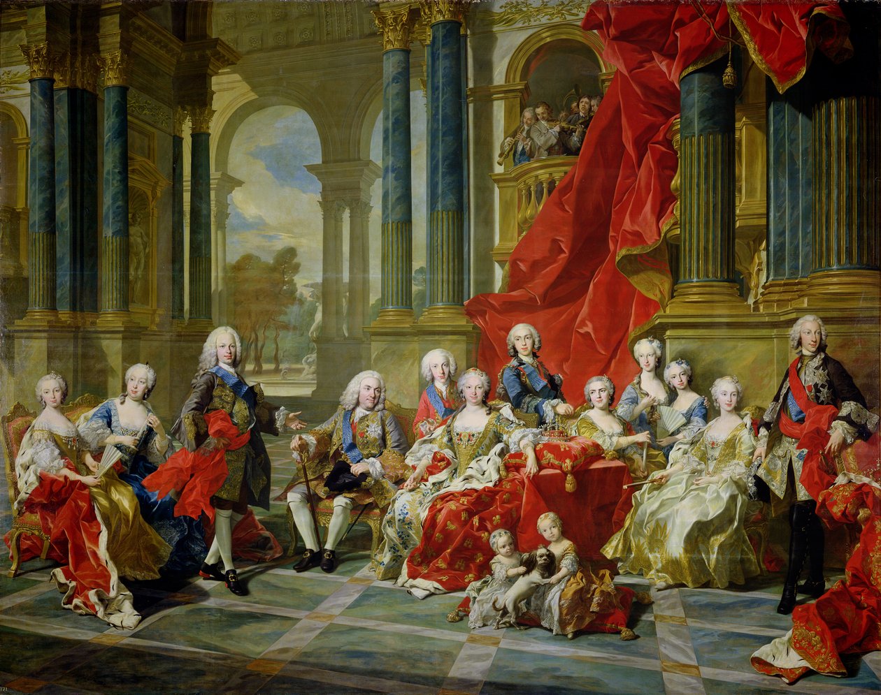 Philip V:s familj, 1743 av Louis Michel van Loo