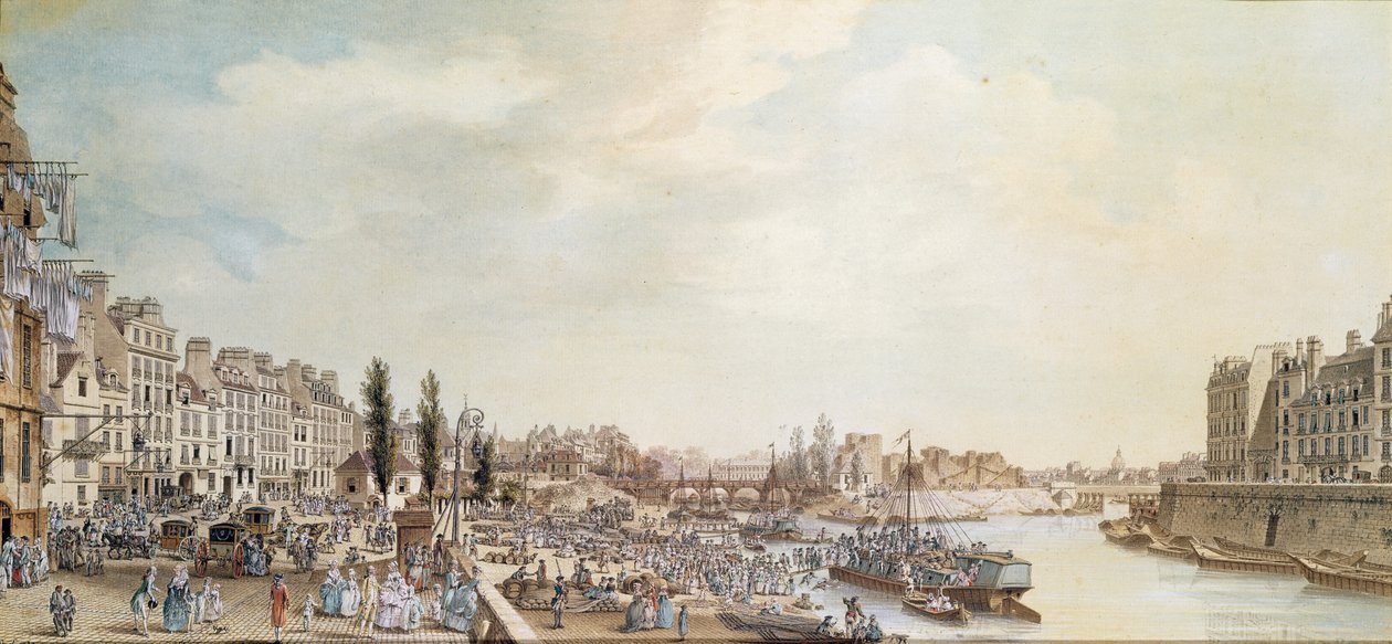 Utsikt över Port Saint-Paul, Paris, 1782 av Louis Nicolas de Lespinasse