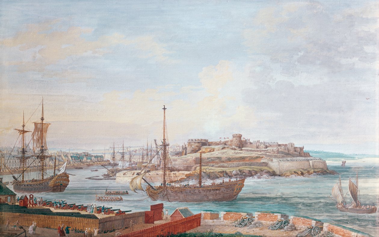 Brest, ca 1780 av Louis Nicolas van Blarenberghe