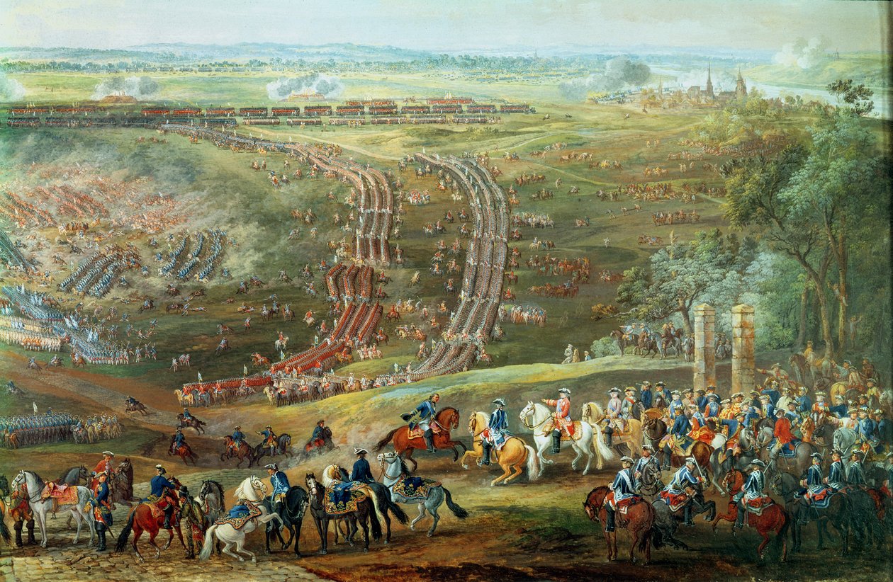 Slaget vid Fontenoy, 11 maj 1745 (detaljer) av Louis Nicolas van Blarenberghe