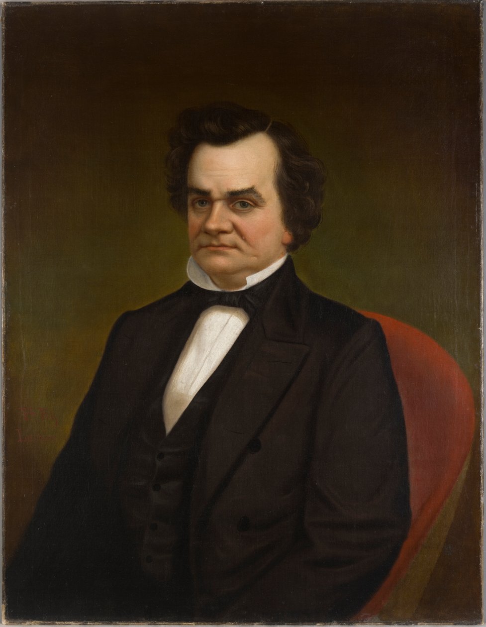 Porträtt av Stephen Arnold Douglas, ca 1855 av Louis O. Lussier