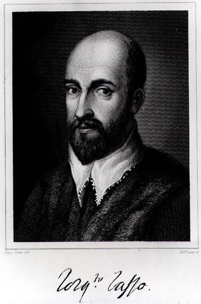 Torquato Tasso (1544-95) graverad av Robert Cooper av Louis Parez