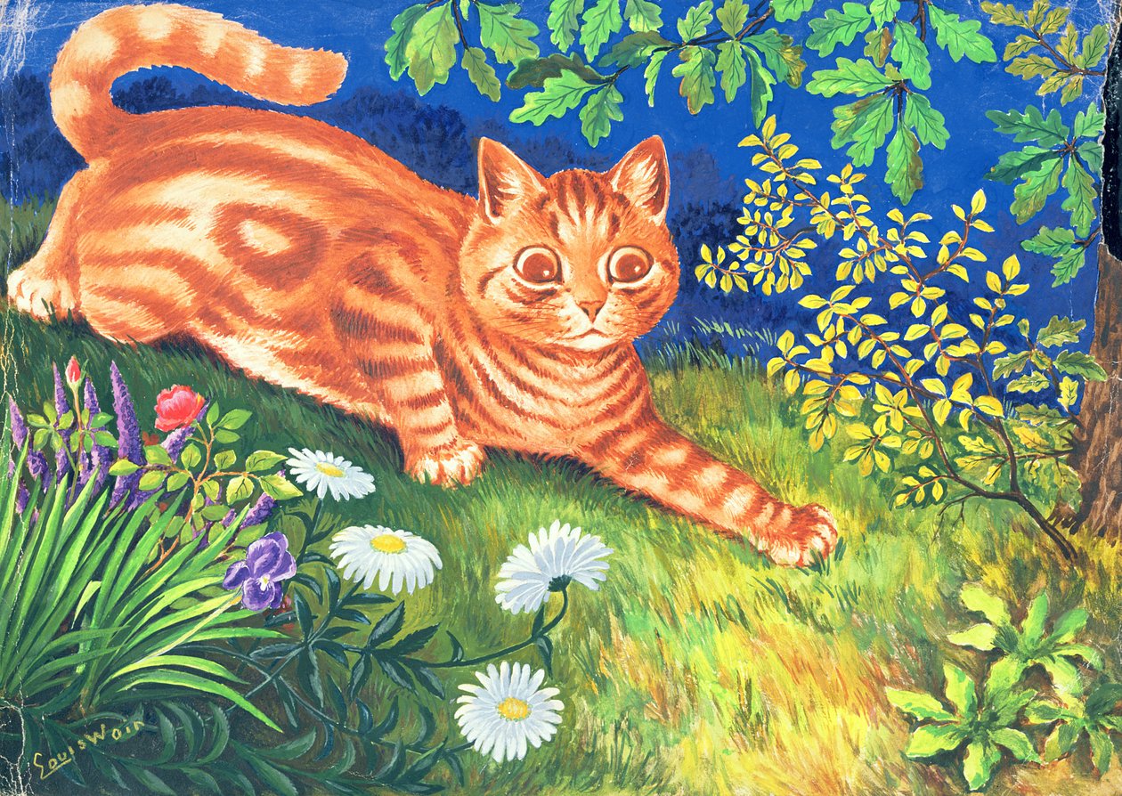 Stalking av katter av Louis Wain