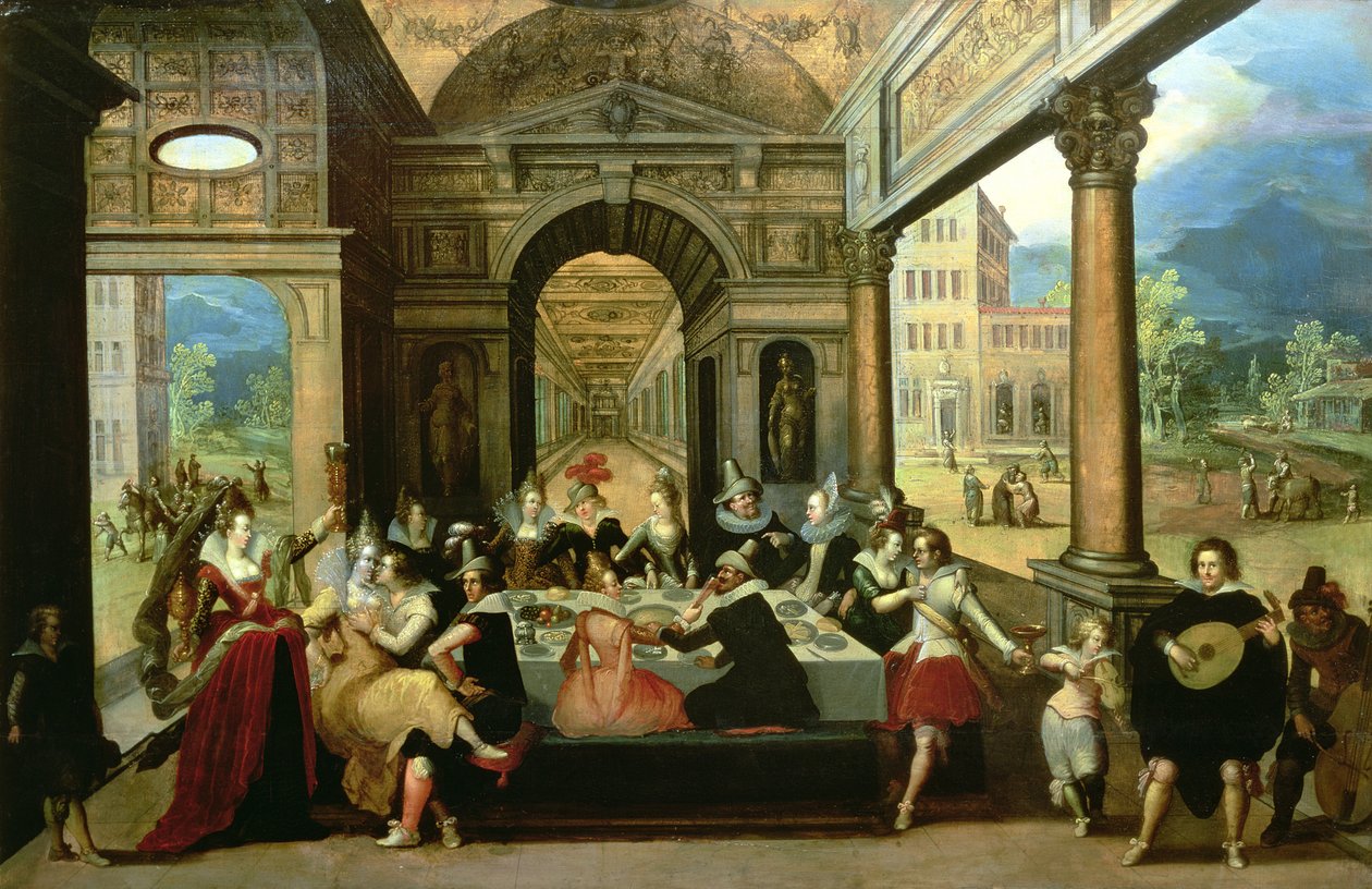 Lignelsen om den fortabte søn, 1600-20 swed av Louis de Caullery