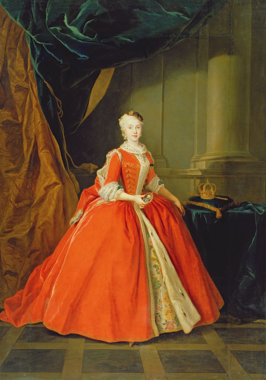 Maria Amalia av Sachsen (1724-60) drottning av Spanien av Louis de Silvestre