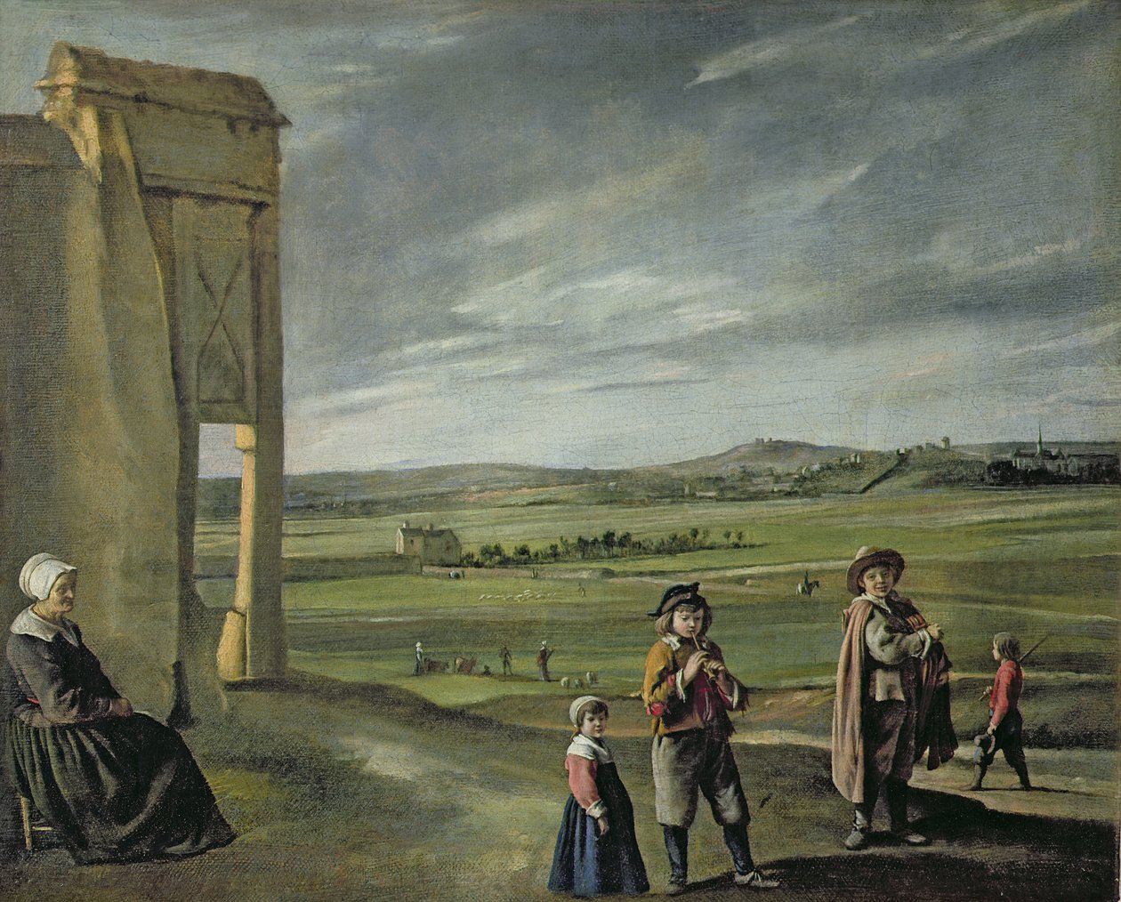 Landskap med bönder, ca 1640 av Louis le Nain