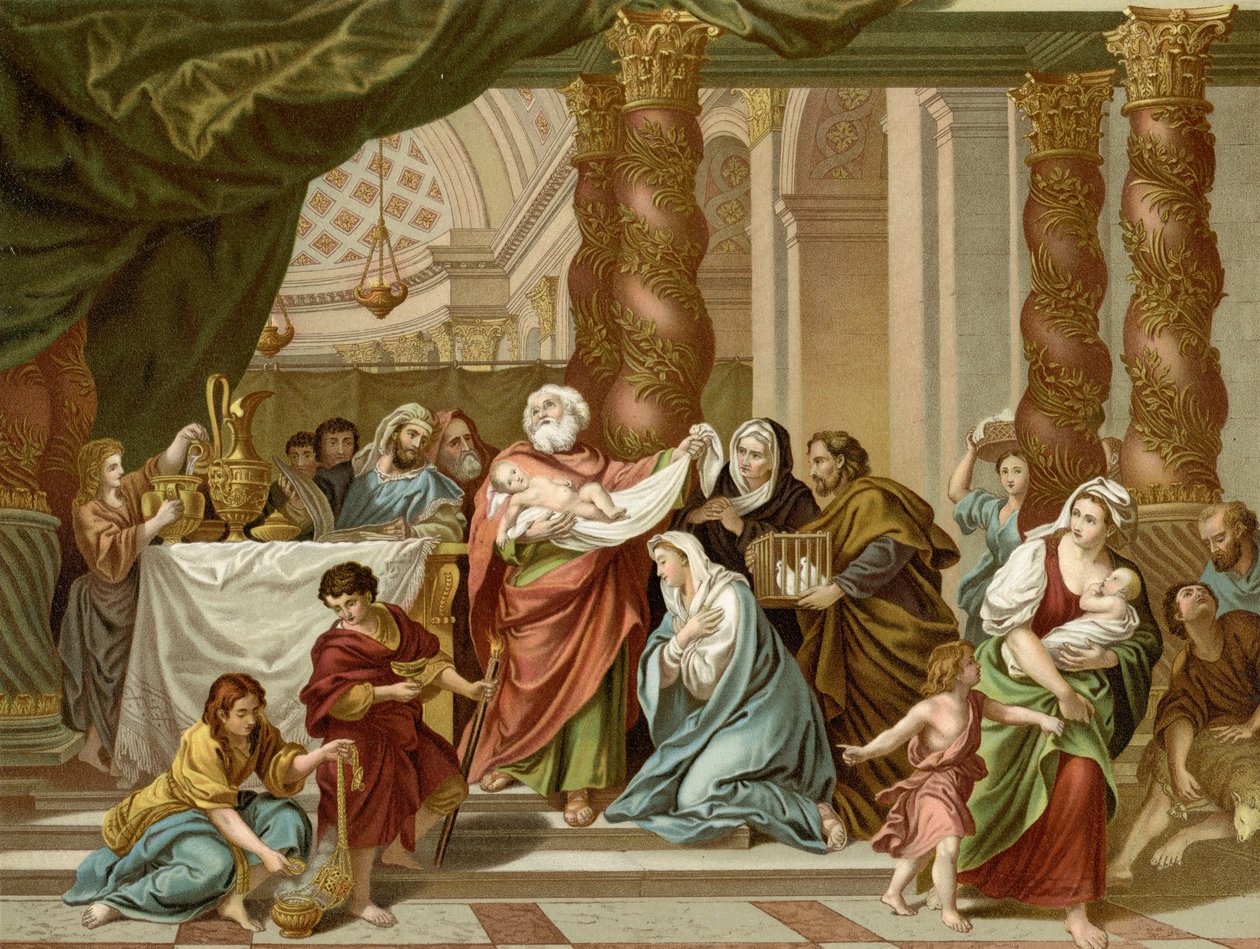 Simeons hymn av Louis the Elder Boullogne