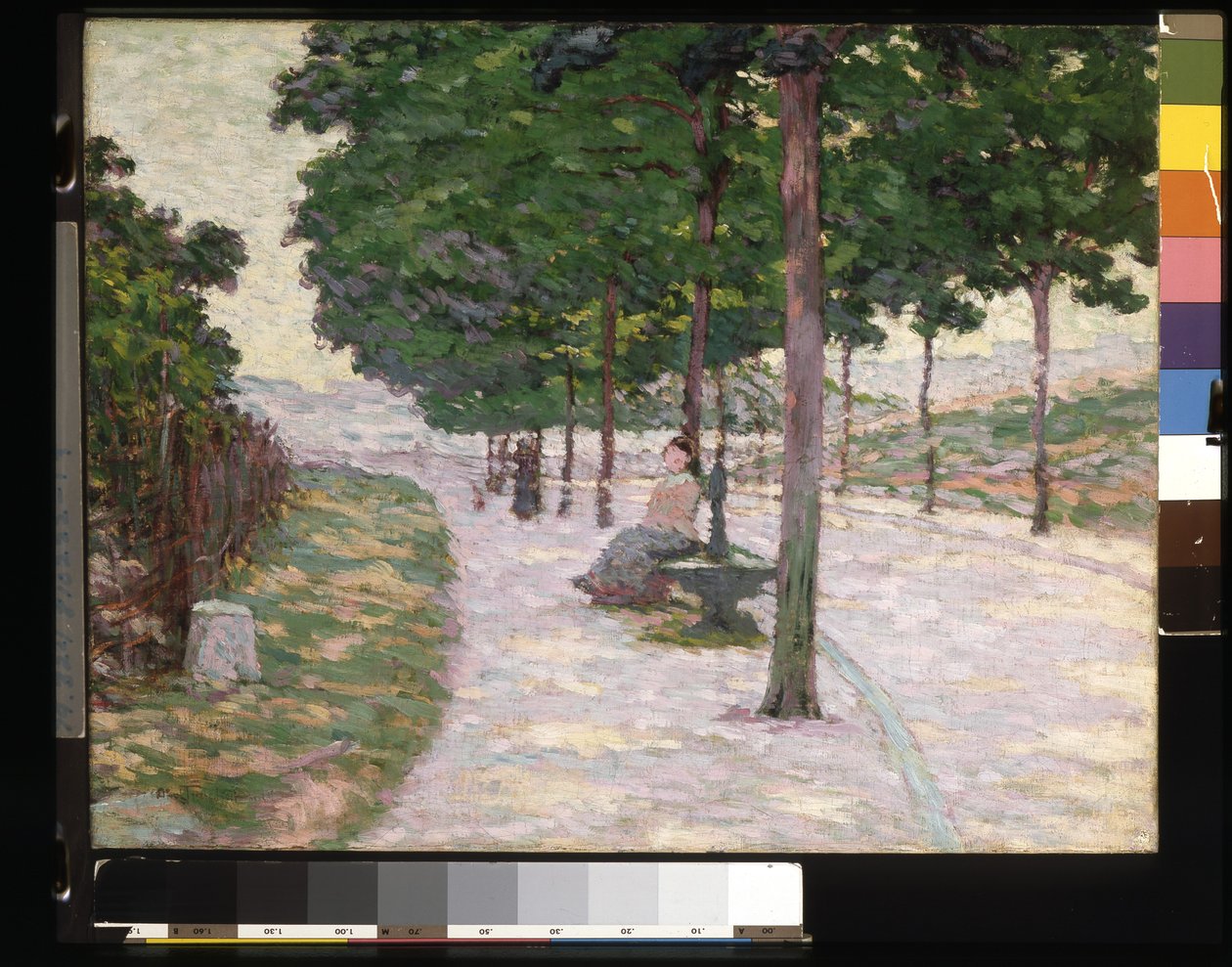 風景（キャンバスに油彩）スウェーデン語 av Louis Abel Truchet