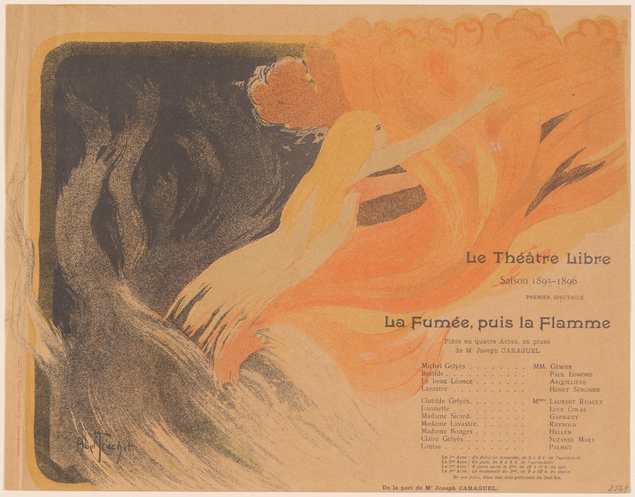 The Free Theatre: The Smoke, then the Flame, 24 oktober 1895. av Louis Abel Truchet