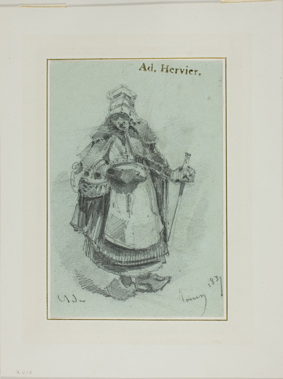 Bondekvinna av Louis Adolphe Hervier