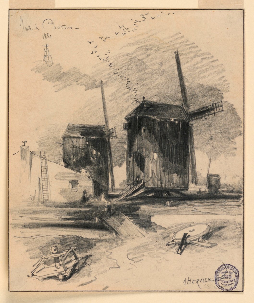 Väderkvarnar av Louis Adolphe Hervier