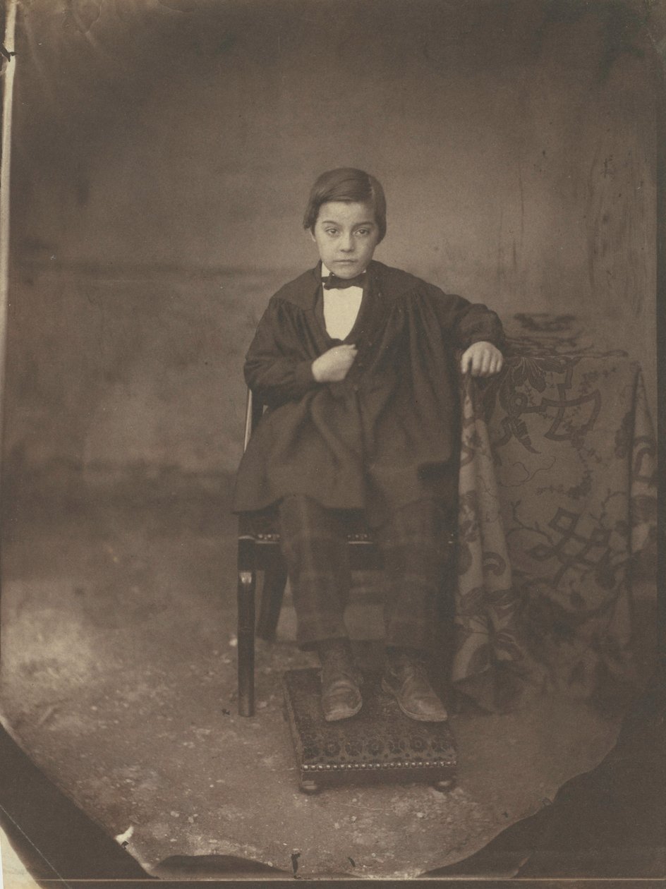 Porträtt av en ung pojke, ca. 1848. av Louis Adolphe Humbert de Molard