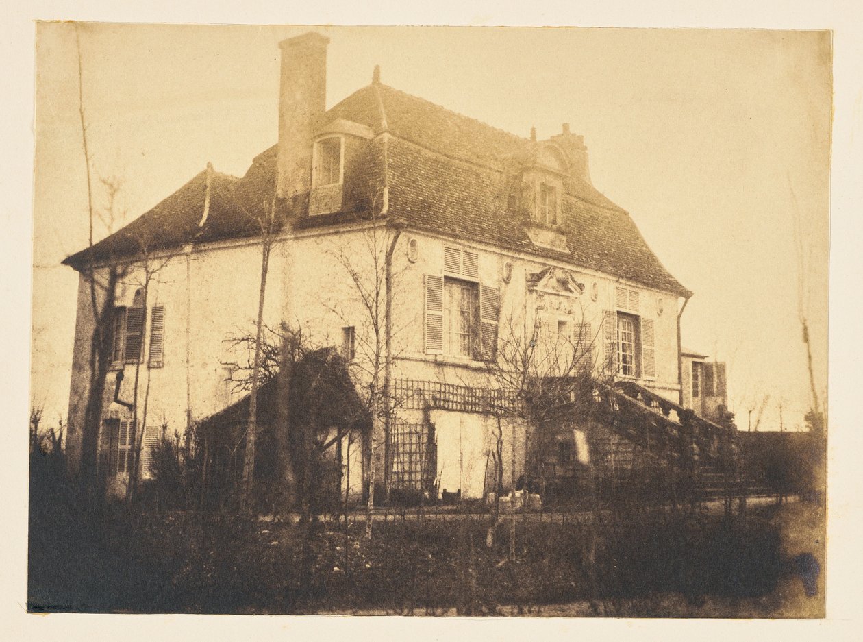 [Hus i en park] av Louis Alphonse Davanne