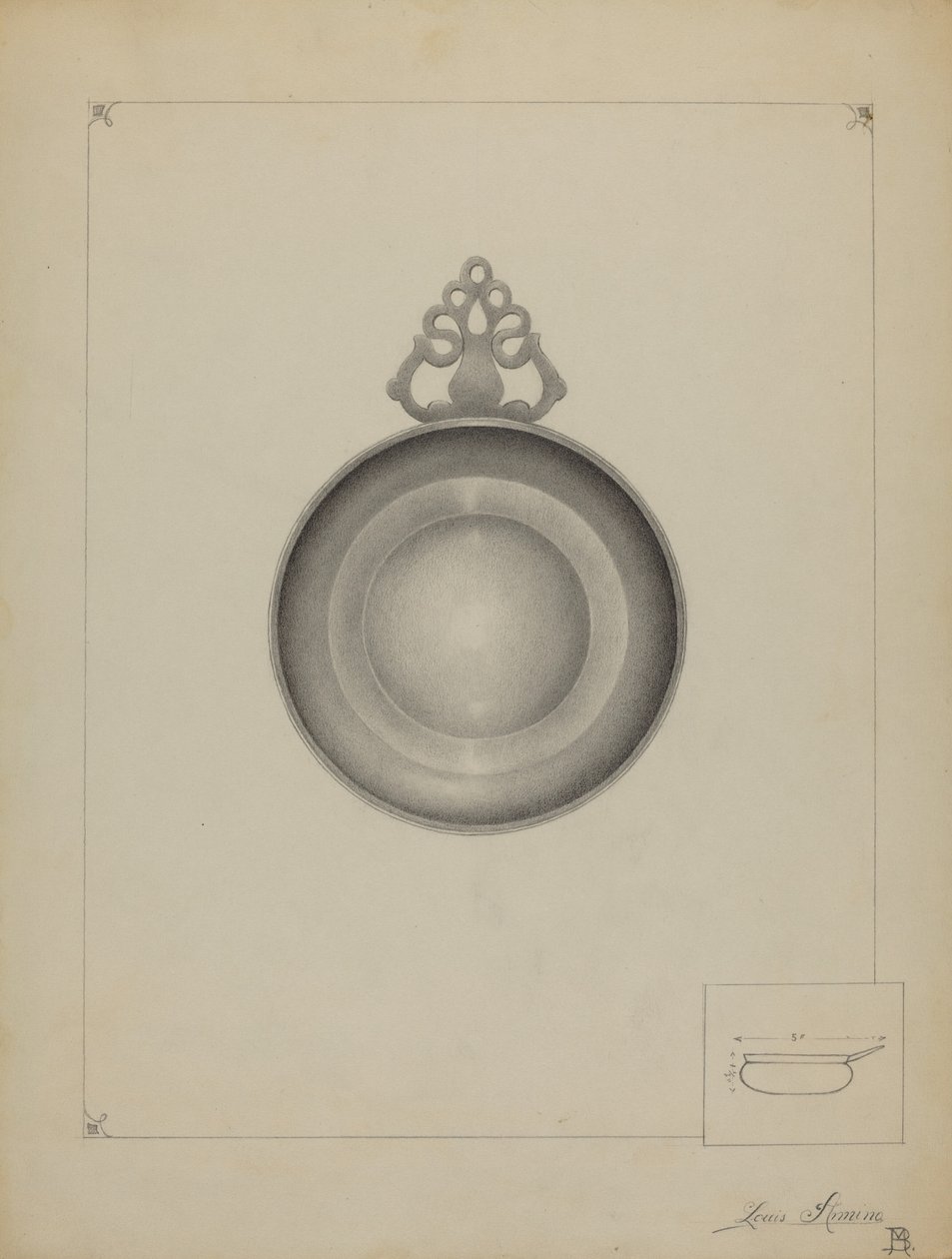 Pewter Porringer av Louis Annino