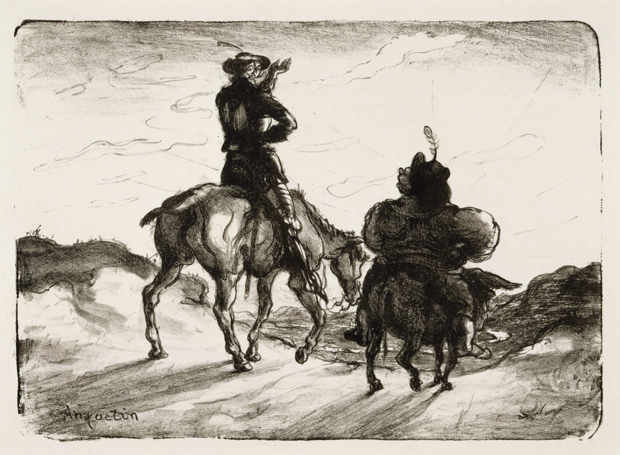 Don Quijote och Sancho Panza av Louis Anquetin