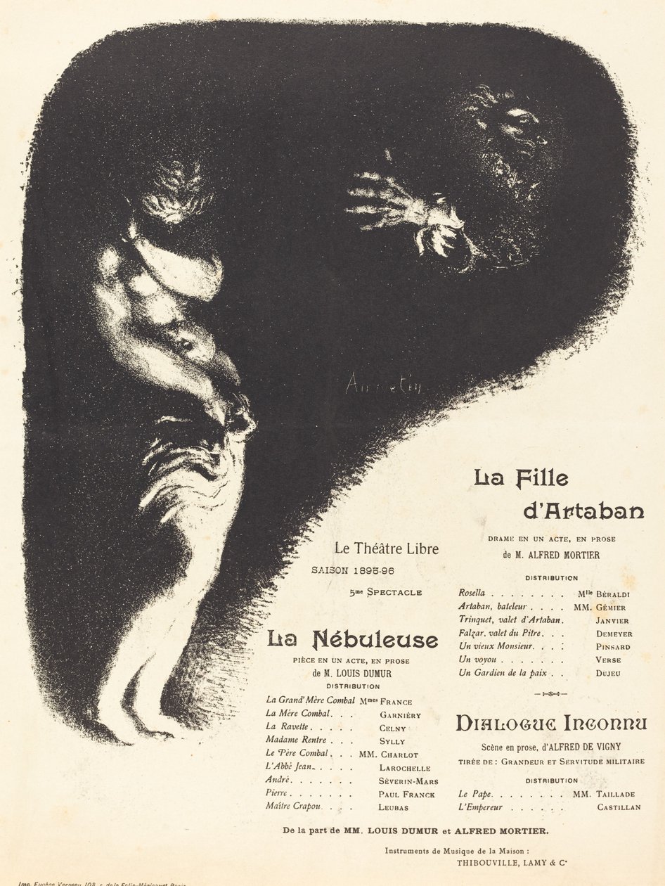 Artabans dotter, Nebulosan, okänd dialog, 1896. av Louis Anquetin