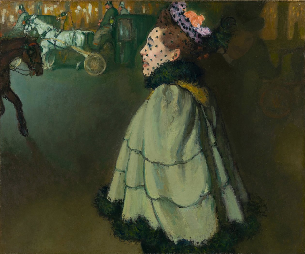 Kvinna på Champs-Elysees ( Champs Elysees) på natten av Anquetin, Louis (1861-1932) av Louis Anquetin
