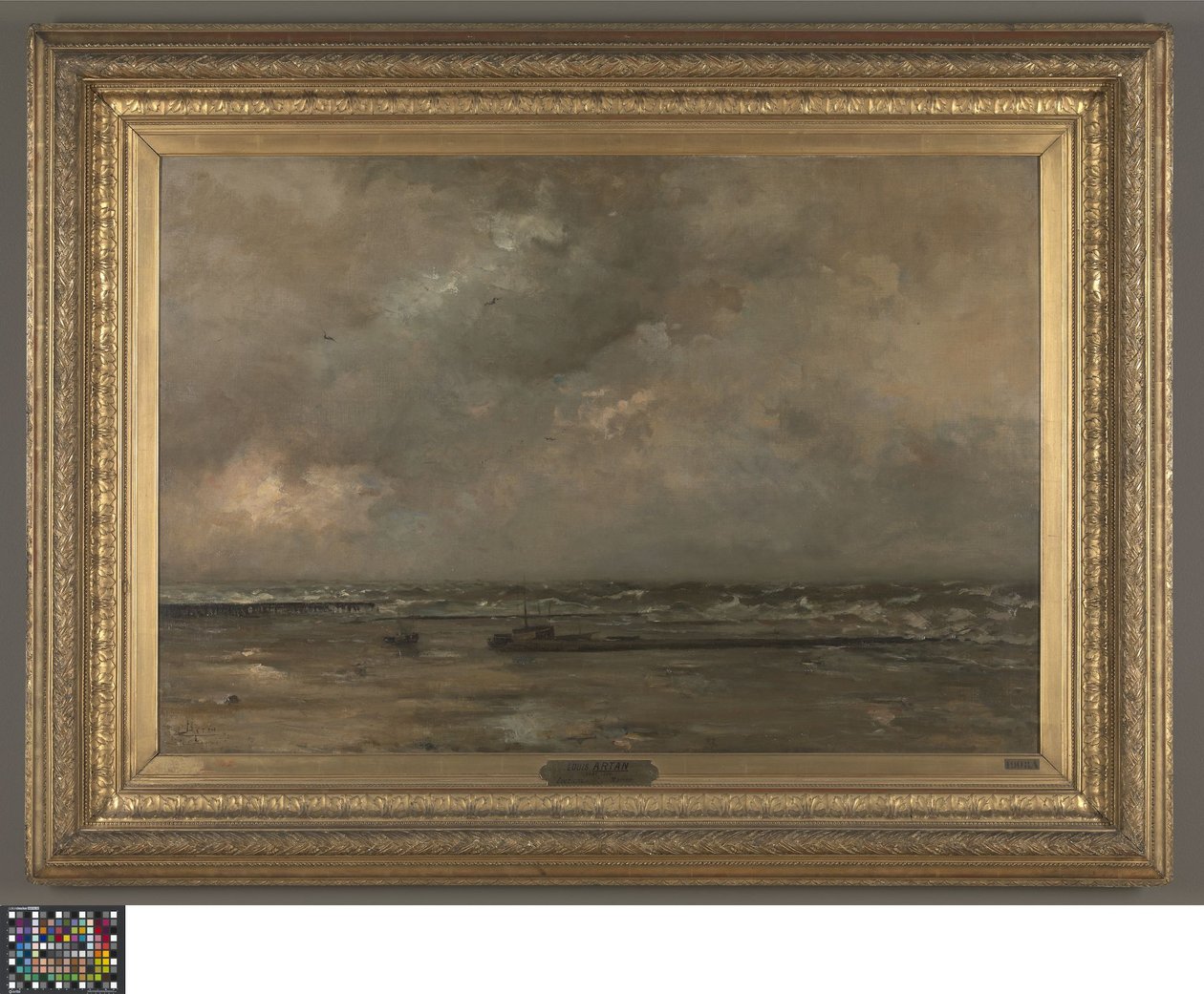 Seascape på De Panne av Louis Artan de Saint Martin