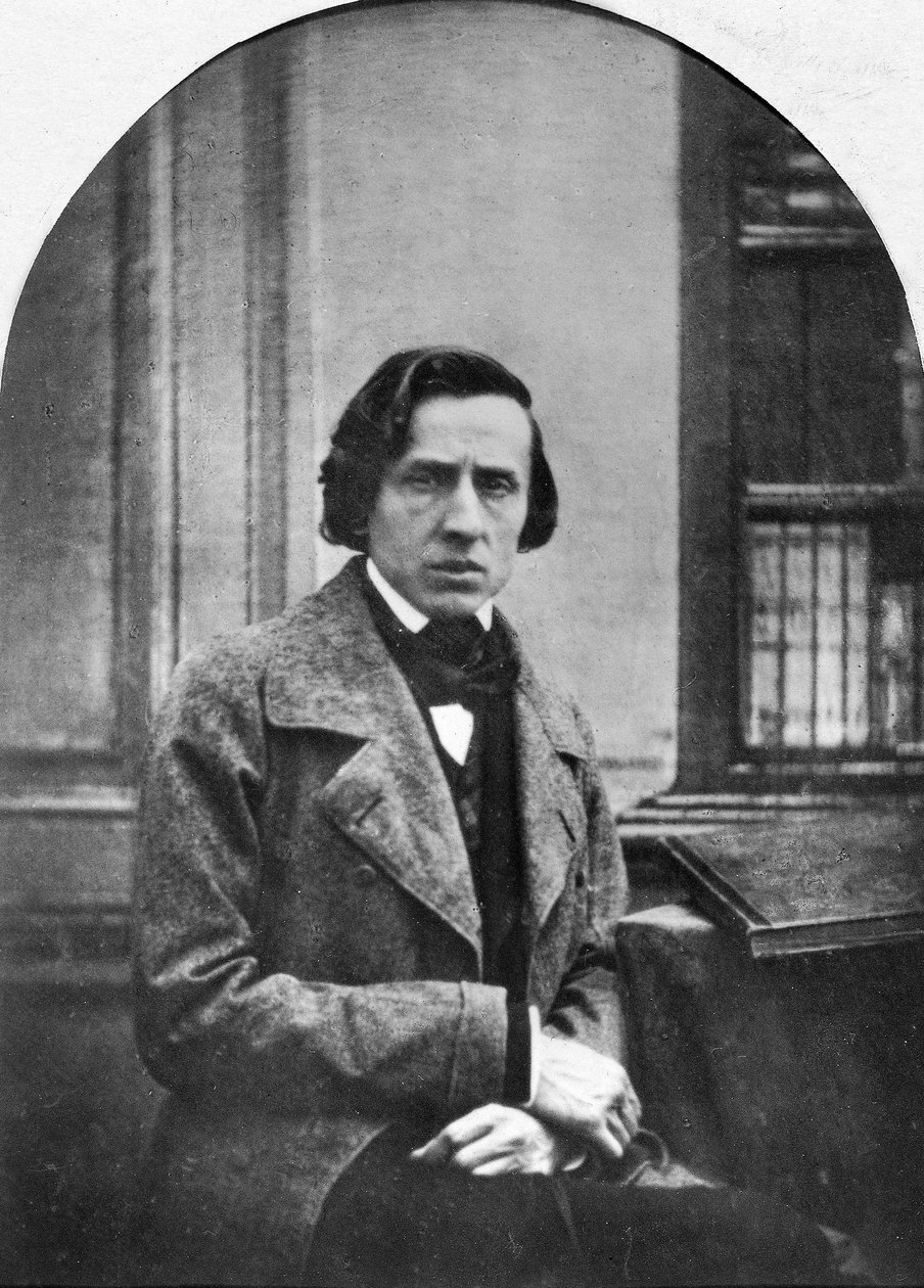 Den polske kompositören och pianisten Frederic Chopin av Louis Auguste Bisson