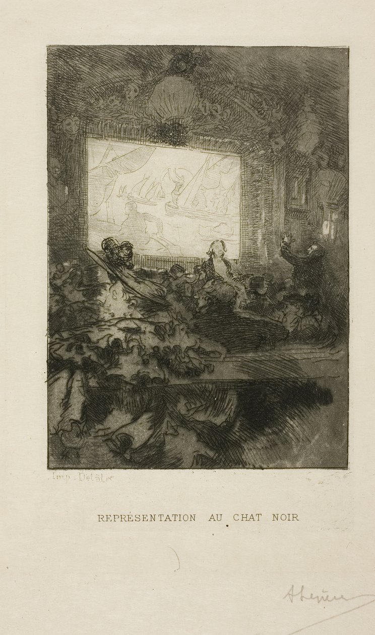 På Chat Noir av Louis Auguste Lepère