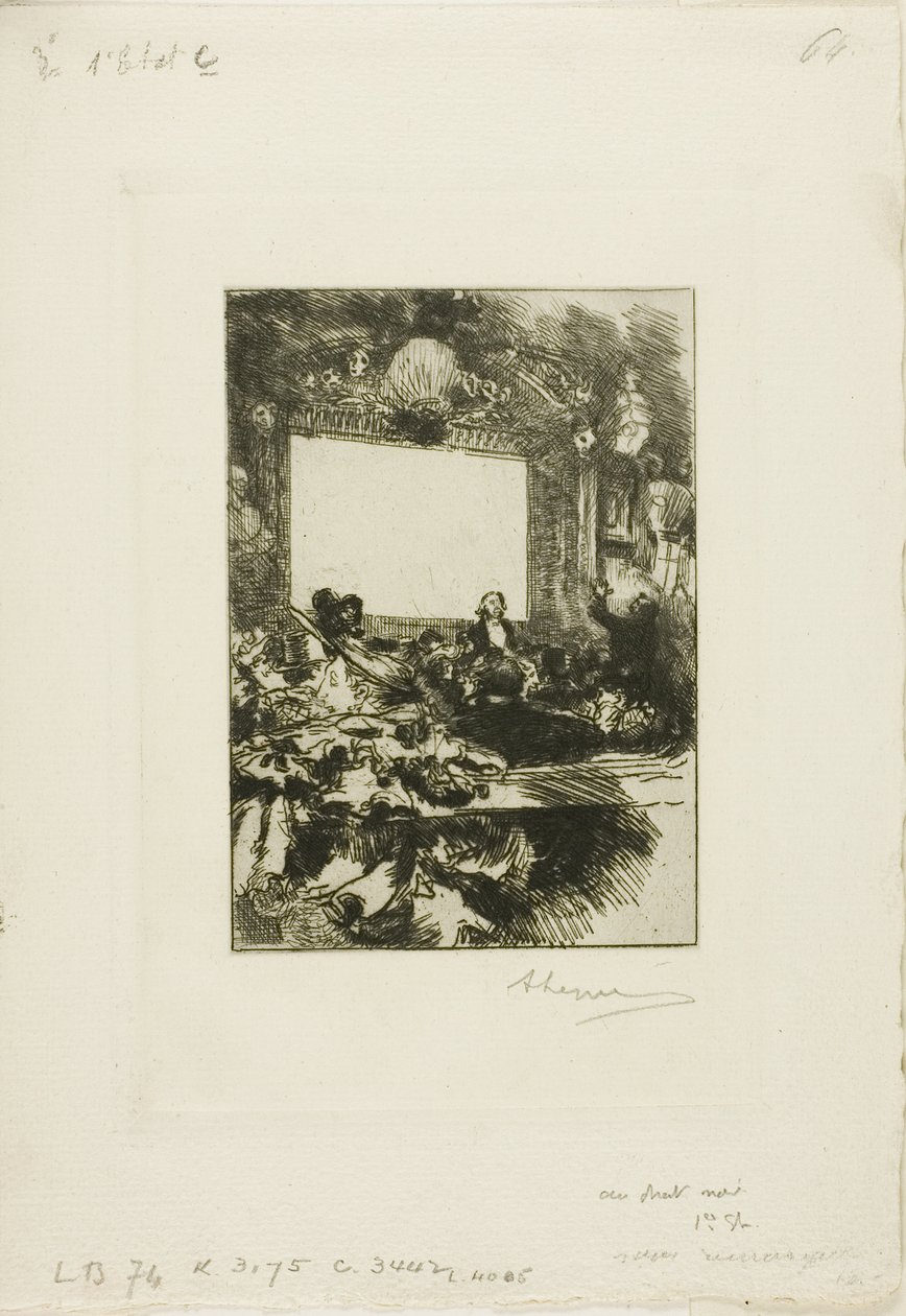 På Chat Noir av Louis Auguste Lepère