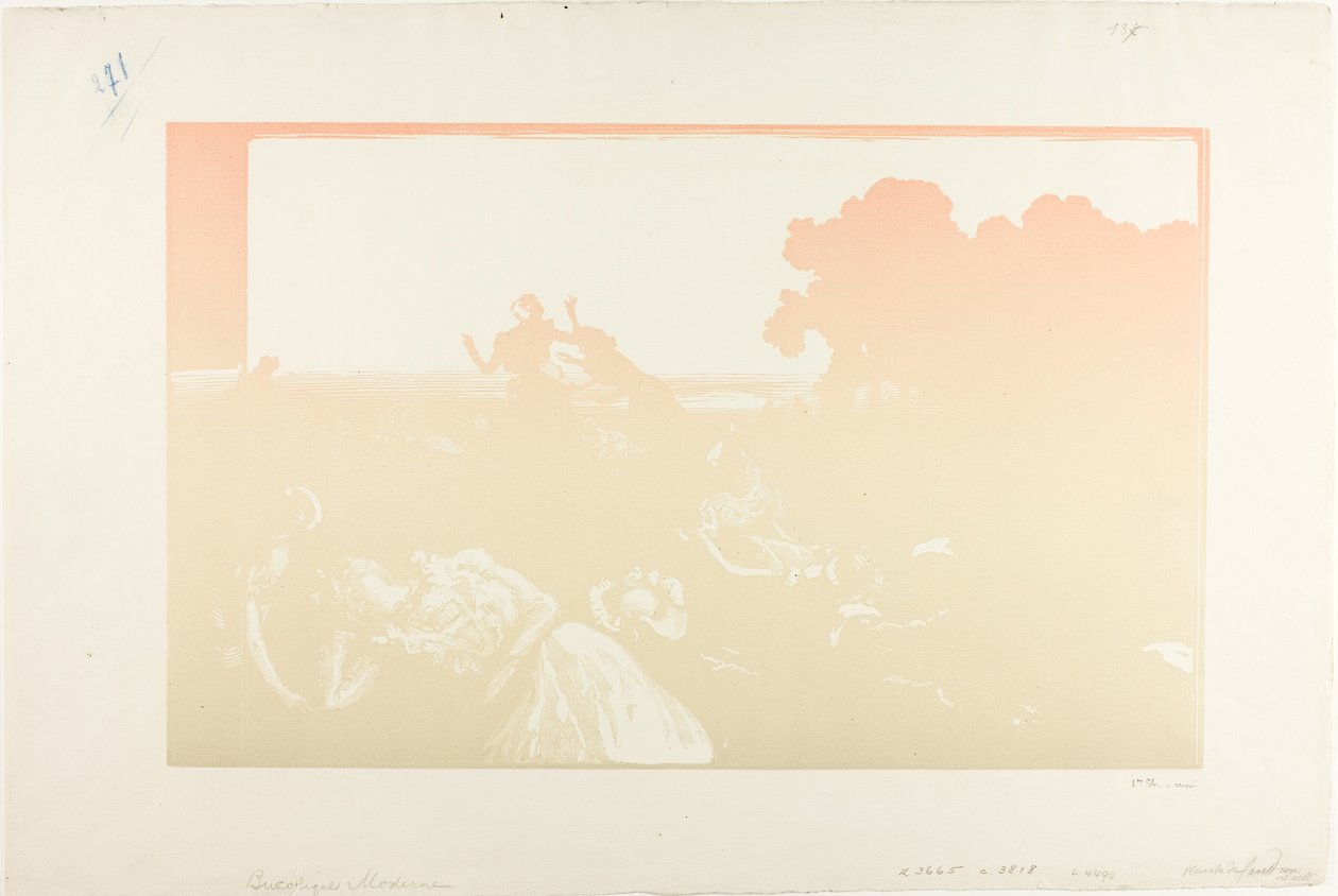 Modern bukolisk av Louis Auguste Lepère