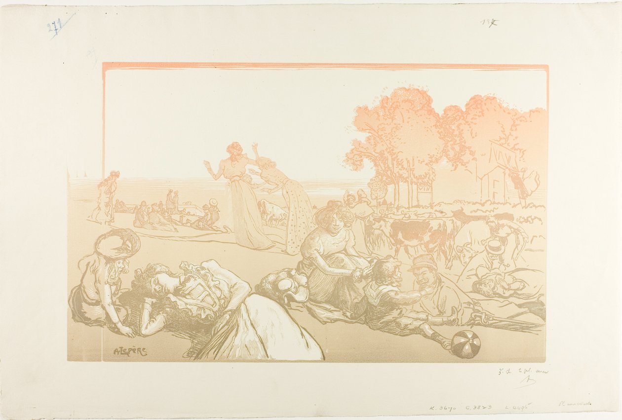 Modern bukolisk av Louis Auguste Lepère