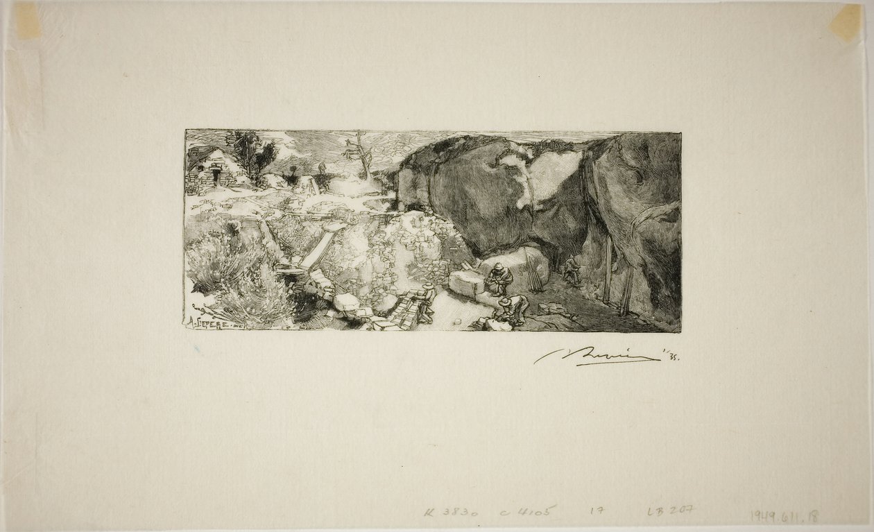 Sandstensbrott av Louis Auguste Lepère