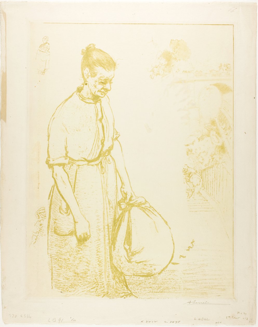 Tvätterskorna av Louis Auguste Lepère