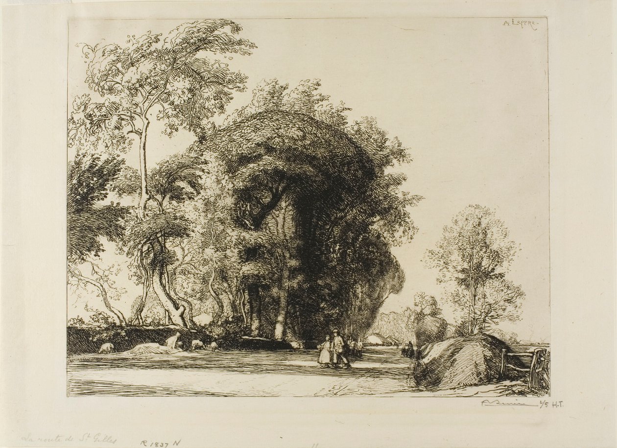 Vägen till St. Gilles av Louis Auguste Lepère