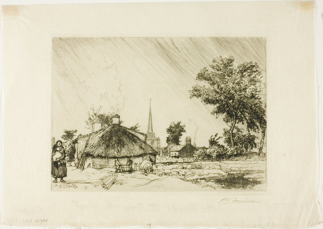Duschen av Louis Auguste Lepère
