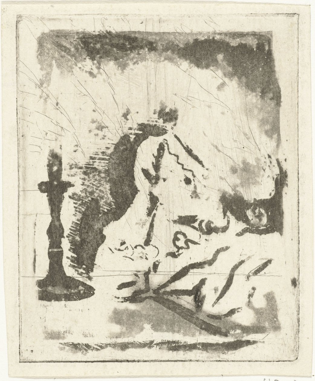 Studiebord med ljuskrona av Louis Bernard Coclers