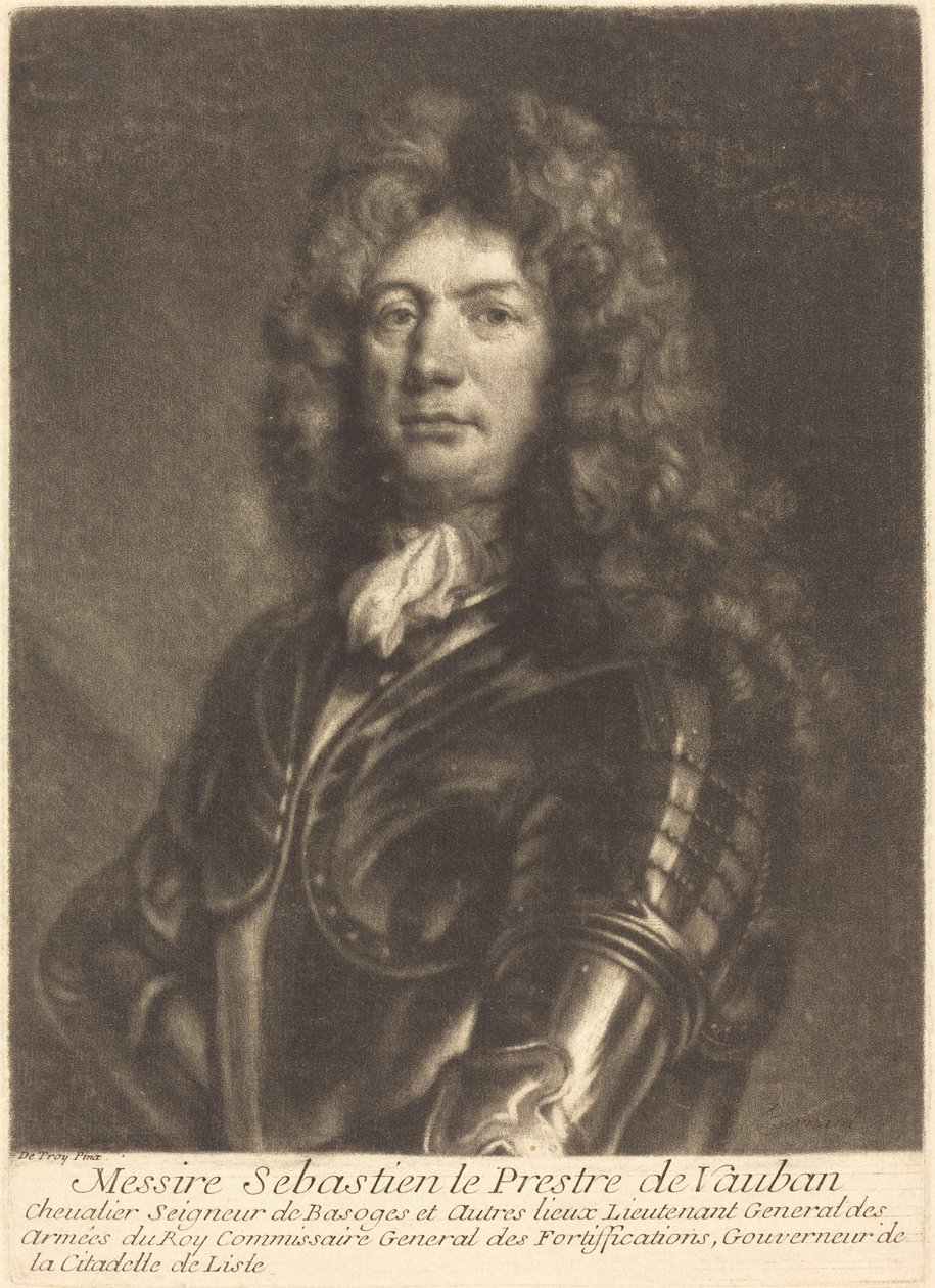 Porträtt av M. Sebastien Le Prestre av Vauban av Louis Bernard after François de Troy