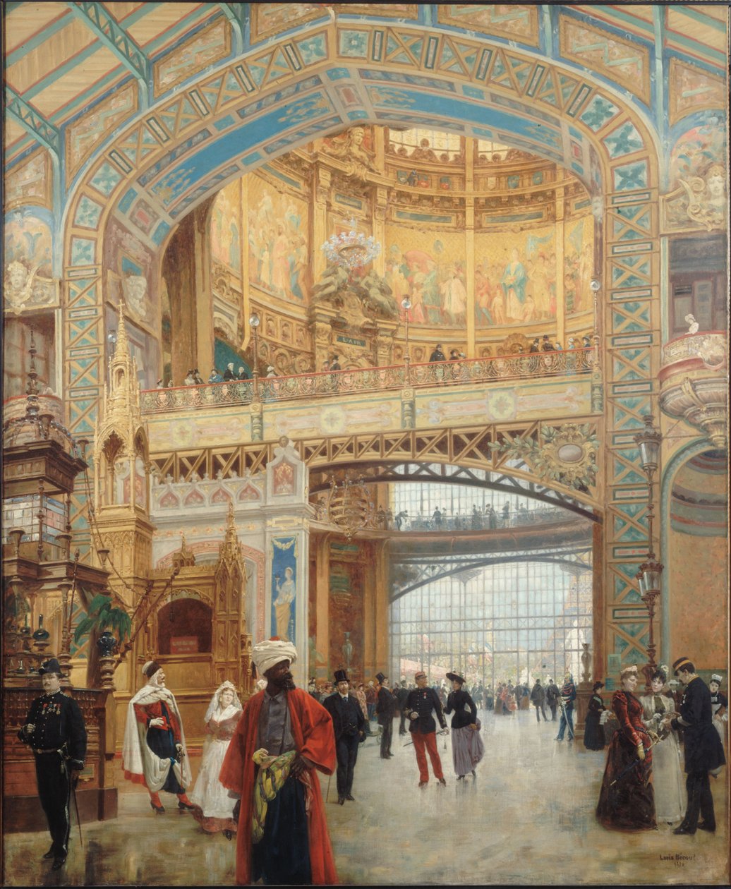 Galerie des machines på världsutställningen i Paris 1889, 1890. av Louis Beroud