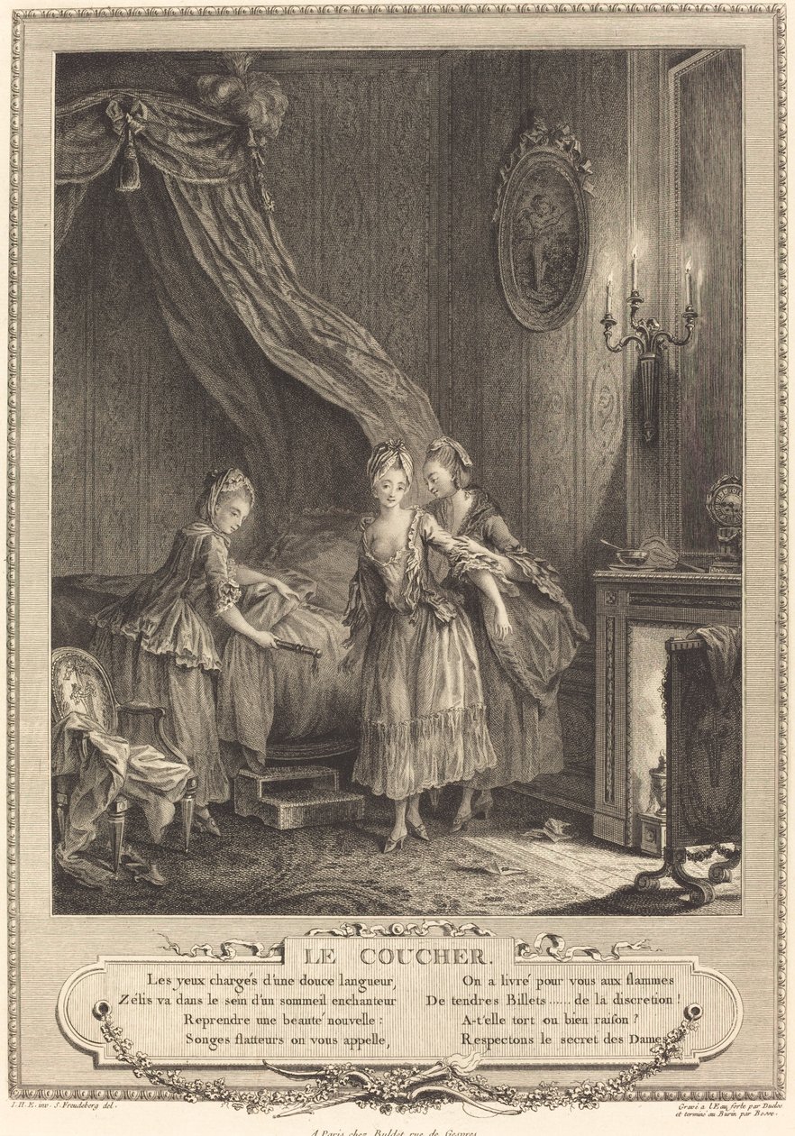 Sovdags av Louis Bosse after Sigmund Freudenberger