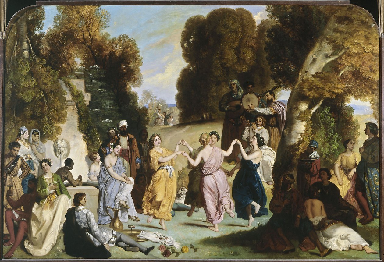 Musernas dans, mellan 1846 och 1851 (olja på duk) av Louis Boulanger